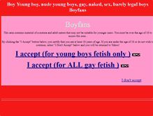 Tablet Screenshot of boyfans.com
